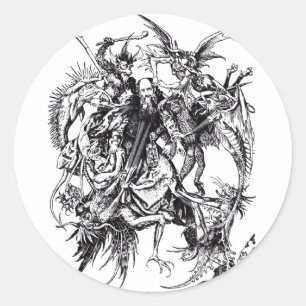 Verleiding van Sint-Antonius de Grote Ronde Sticker
