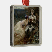 Verleiding van Sir Percival (Middeleeuwse Ridder) Metalen Ornament (Rechts)