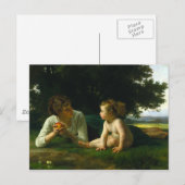 Verleiding, William-Adolphe Bouguereau Briefkaart (Voorkant / Achterkant)