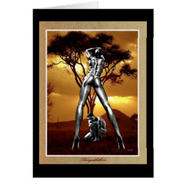 Verleidingskaart • Elegante Romantische Silhouet