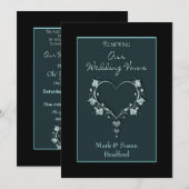 VERLENEN VAN WEDENDE STEMMEN - BLAUWGROEN/HARTEN KAART (Voorkant / Achterkant)