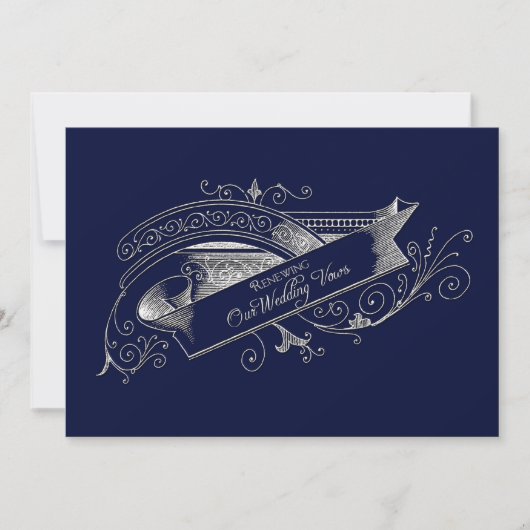 VERLENEN VAN WEDENDE STEMMEN - INVITATIE - NAVY BL KAART (Voorkant)