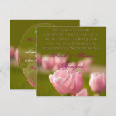 VERLENEN VAN WEDENDE STEMMEN - TULIPS KAART (Voorkant / Achterkant)