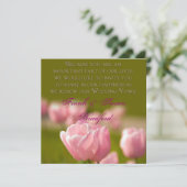 VERLENEN VAN WEDENDE STEMMEN - TULIPS KAART (Staand voorkant)