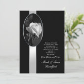 VERLENEN VAN WEDENDE STEMMEN - Uitnodiging - B/W R (Staand voorkant)