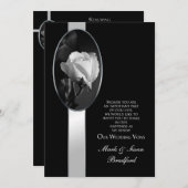 VERLENEN VAN WEDENDE STEMMEN - Uitnodiging - B/W R (Voorkant / Achterkant)