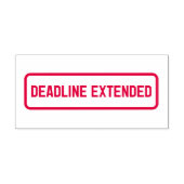 Verlengde deadline - Zelfinkende stempel (Design)