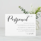 Verlengde huwelijksdatum Sociale afstand wijzigen Kaart (Staand voorkant)