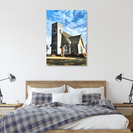 Verlenging van Aftermiddagschaddows Canvas afdrukk (Insitu (Slaapkamer))