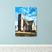 Verlenging van Aftermiddagschaddows Canvas afdrukk Afdruk (Insitu (Houten vloer))