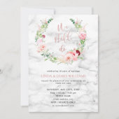 Verlenging van de Gelofte Elegante Roze Gouden Blo Kaart (Voorkant)