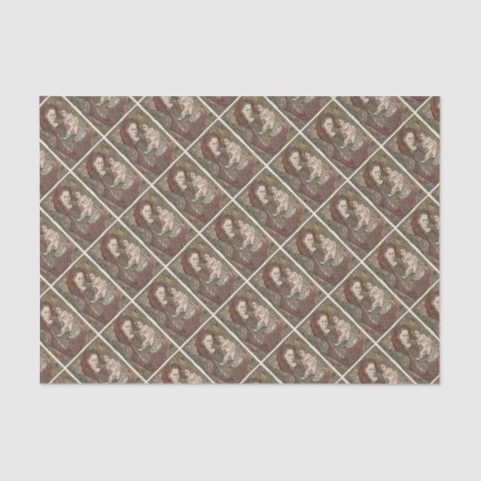 VERLENGING VAN DE NATIVITEIT ALS CHRISTMAS TISSUEPAPIER (Voorkant)