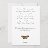 Verlenging van de weduwen/Camellia-Butterfly Kaart (Achterkant)