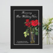 Verlenging van de weduwen - Rode rozen voor de luc Kaart (Staand voorkant)