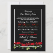 Verlenging van de weduwen - Rode rozen voor de luc Kaart (Achterkant)