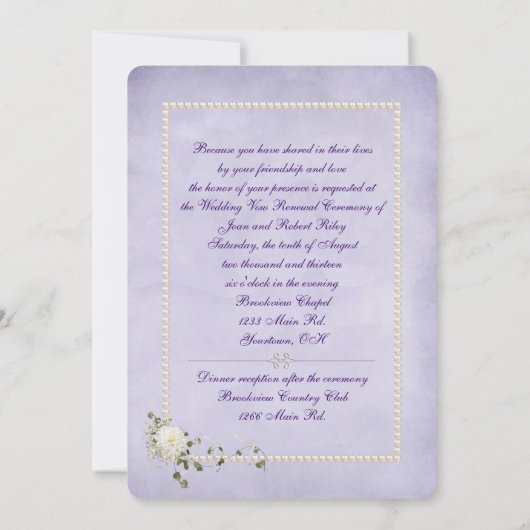 Verlenging van getande Roos Kaart (Achterkant)