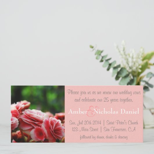 Verlenging van het aantal stemmen en 25e Jubileum: Kaart (Staand voorkant)