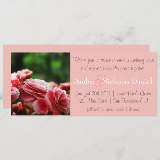 Verlenging van het aantal stemmen en 25e Jubileum: Kaart (Voorkant / Achterkant)