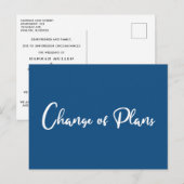 Verlenging van huwelijk Wijziging van plannen Klas Aankondigingskaart (Voorkant / Achterkant)