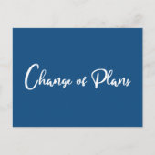 Verlenging van huwelijk Wijziging van plannen Klas Aankondigingskaart (Voorkant)