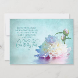 VERLENGING VAN WEDDING VOWS INVITATION - DREAMY KAART