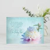 VERLENGING VAN WEDDING VOWS INVITATION - DREAMY KAART (Staand voorkant)
