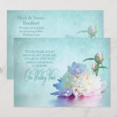 VERLENGING VAN WEDDING VOWS INVITATION - DREAMY KAART (Voorkant / Achterkant)