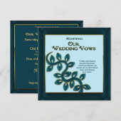 VERLENGING VAN WEDENDE STEMMEN - BLUE GOLD KAART (Voorkant / Achterkant)