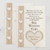 VERLENGING VAN WEDENDE STEMMEN INVITATIE - GEHEUGE KAART (Voorkant / Achterkant)