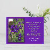 VERLENGING VAN WEDENDE STEMMEN - INVITATIE - PAARS KAART (Staand voorkant)