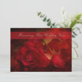 VERLENGING VAN WEDENDE STEMMEN - INVITATIE RODE RO KAART (Staand voorkant)