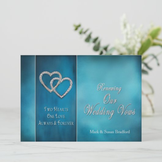 VERLENGING VAN WEDENDE STEMMEN INVITATIE-TWEE HOOR KAART (Staand voorkant)