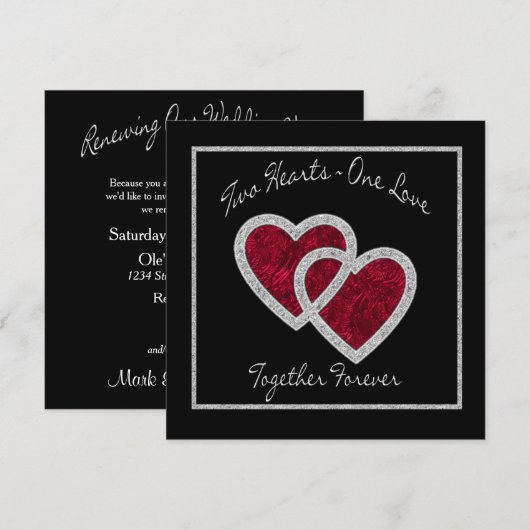 VERLENGING VAN WEDENDE STEMMEN - uitnodiging - TWE (Voorkant / Achterkant)