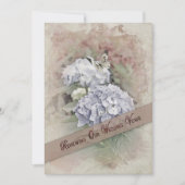 VERLENGING VAN WEDINGSTEMMEN INVIATIE -/Hydrangea Kaart (Voorkant)