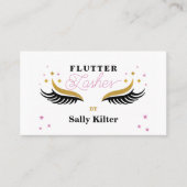 Verlenging wimpers Schoonheidsmake-up voor schoonh Visitekaartje (Voorkant)