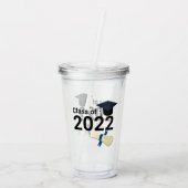 Verlengingsklasse afstuderen 2022 acryl drinkbeker (Achterkant)