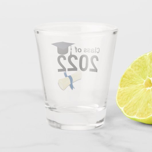 Verlengingsklasse afstuderen 2022 shot glas (Achterkant)