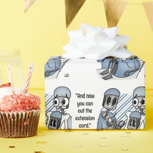 Verlengsnoer Baby Cadeaupapier (Verjaardagsfeest)