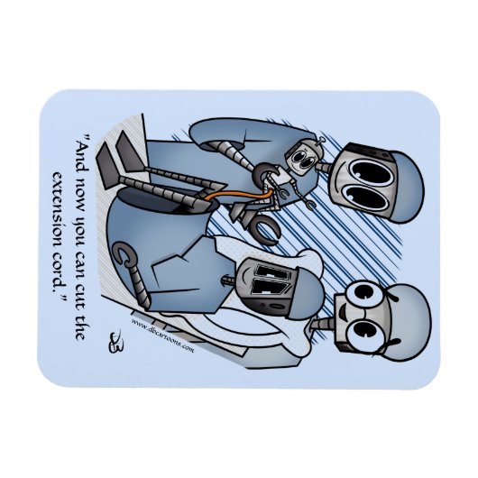 Verlengsnoer Blauw Magneet (Horizontaal)