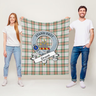 Verlening van Auchsmalle Clan Badge Tartan Pset Fleece Deken