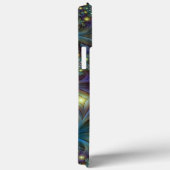 Verlicht Abstract Blauw Paars Fractal Art Name Case-Mate iPhone Case (Achterkant / Rechts)
