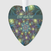 Verlicht abstract blauw paars fractal eigen tekst ornament (voorkant)