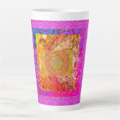 Verlicht Abstract Latte Mok (Voorkant)