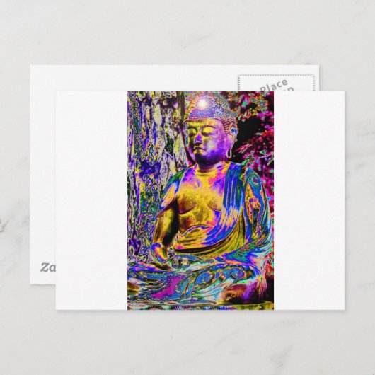 Verlicht Boeddha Briefkaart (Voorkant / Achterkant)