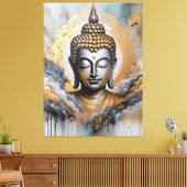 Verlicht Boeddha Canvas Afdruk (Insitu (Woonkamer))