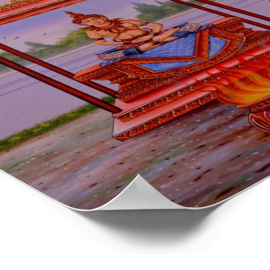 verlicht Boeddha-poster Poster (Hoek)