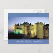 Verlicht Briefkaart met Stirling Castle (Voorkant / Achterkant)
