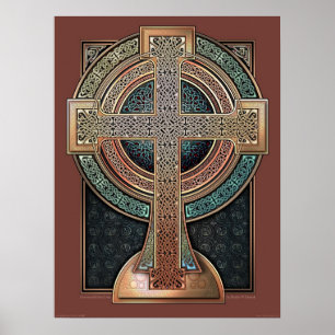 Verlicht Celtic Cross Poster (18x24 inch)