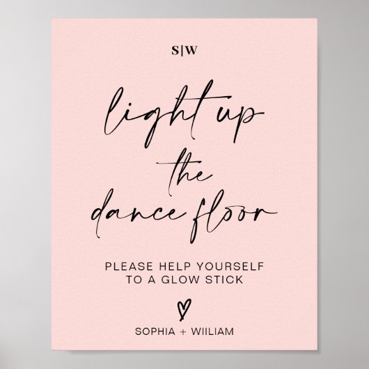 Verlicht de dansvloer | Glow Sticks Teken Poster (Voorkant)