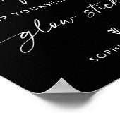 Verlicht de dansvloer | Glow Sticks Teken Poster (Hoek)